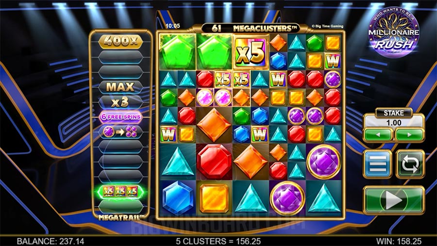 Millionaire Rush Megaclusters slot